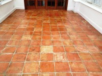 Abused Terracotta Conservatory Tiled Floor Kidlington After