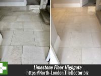 Limestone Floor Before After Renovation Highgate