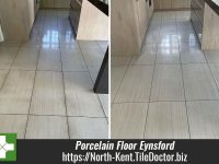 Gruby Porcelain Kitchen Floor Deep Cleaned Eynsford Sevenoaks