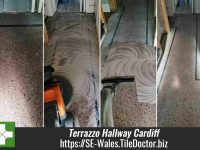 Terrazzo Hallway Floor Restored in Cardiff