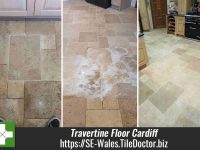 Travertine Floor Tile Cleaned Sealed Cardiff South Wales