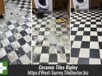 Adhesive Stained Ceramic Tiled Kitchen Floor Renovated Ripley