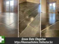 Green Riven Slate Floor Cleaning and Sealing Chepstow