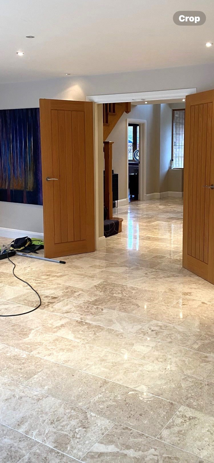 Marble Floor After Cleaning Polishing and Sealing Chigwell