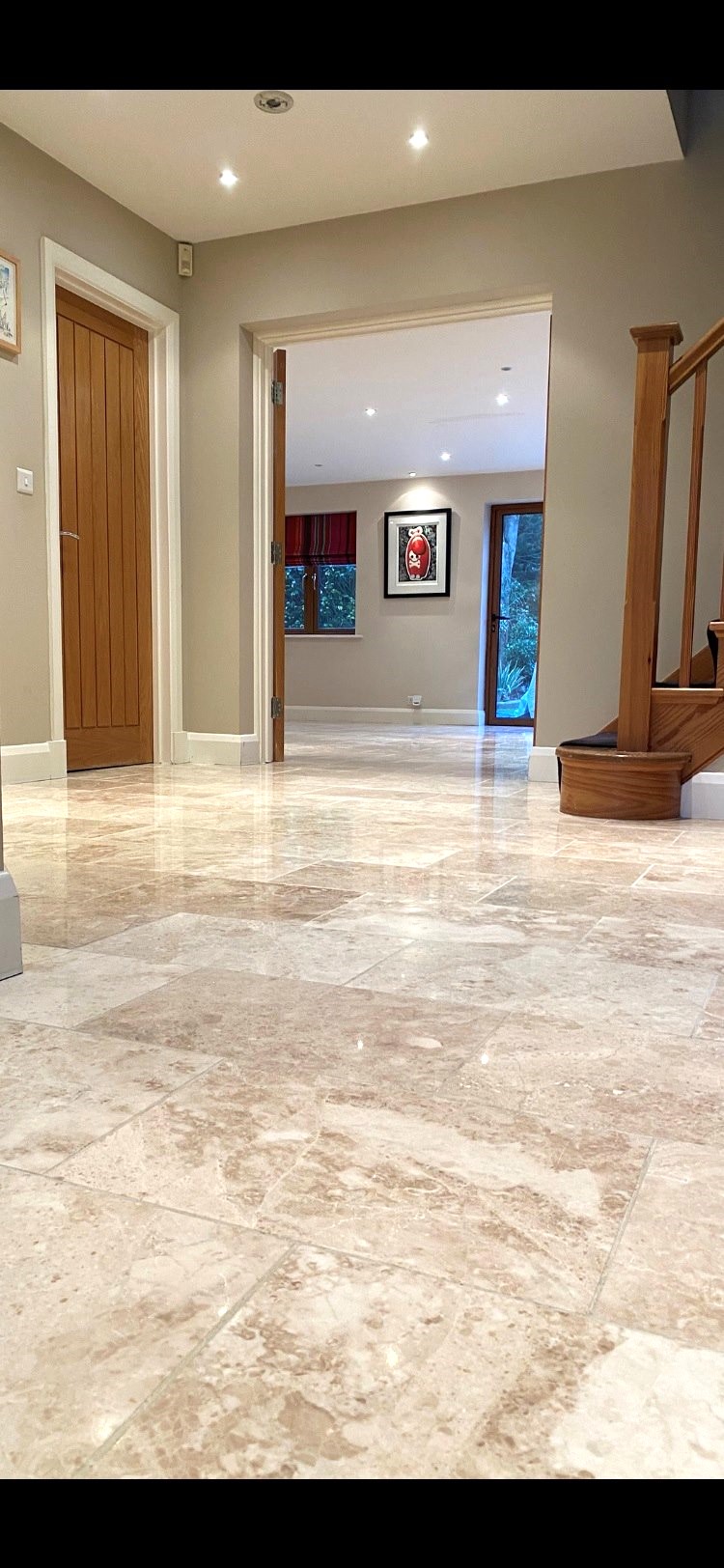 Marble Floor After Cleaning Polishing and Sealing Chigwell